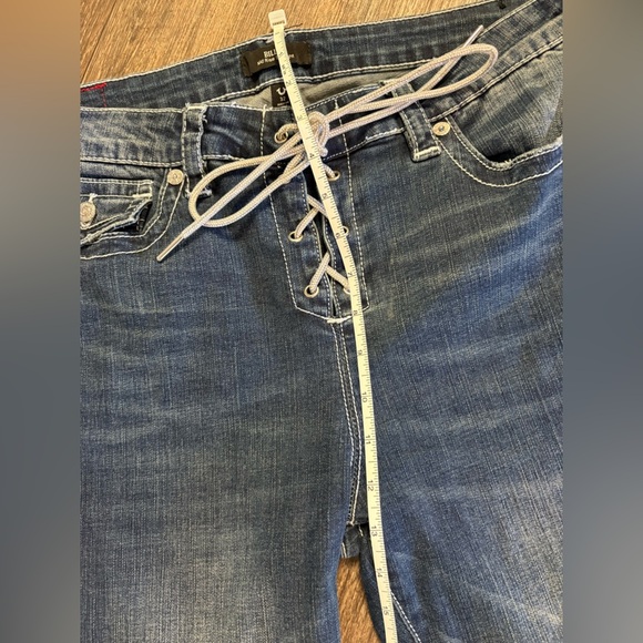 True Religion Billie Mid-Rise Lace-Up Jean 32 - Picture 6 of 12